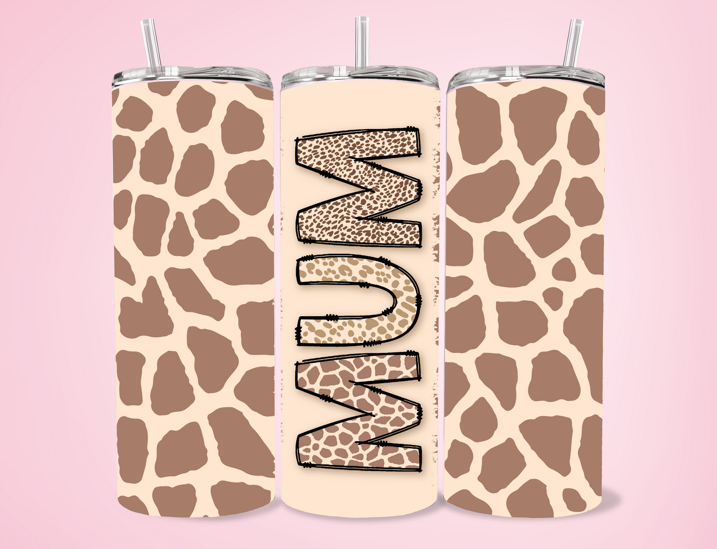 Animal Print Mum 20oz Sublimation Tumbler