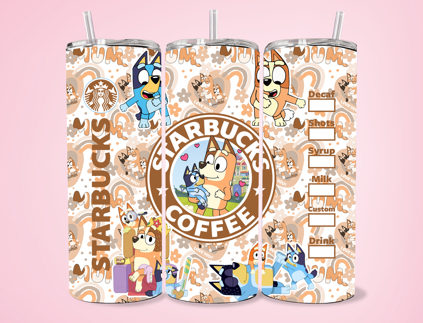 Starbies Mum 20oz Sublimation Tumbler