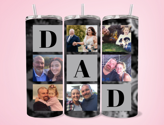 Dad Custom 20oz Sublimation Tumbler