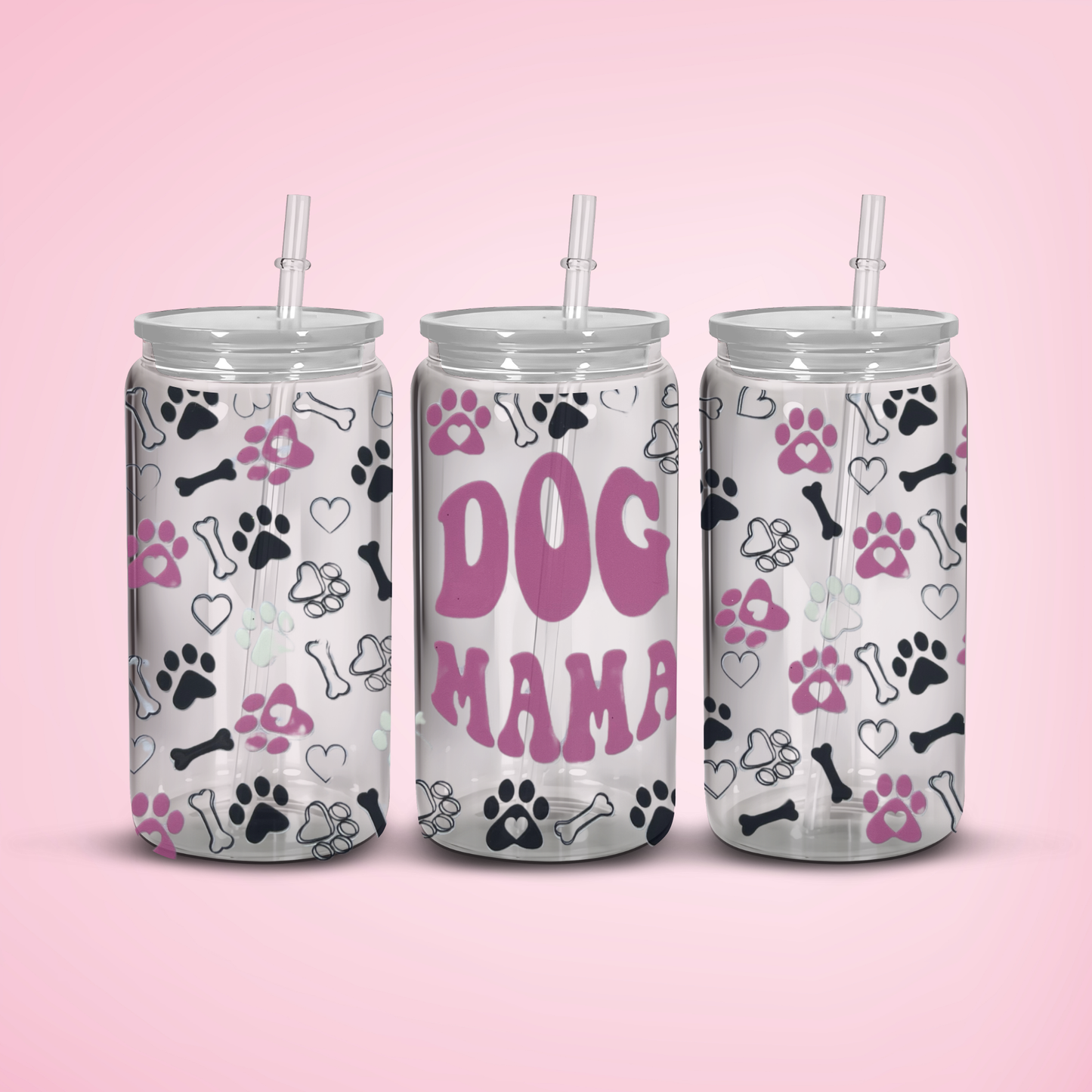 Dog Mama Custom Snowglobe Tumbler