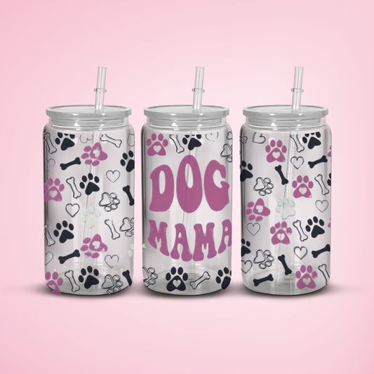 Dog Mama Custom Snowglobe Tumbler