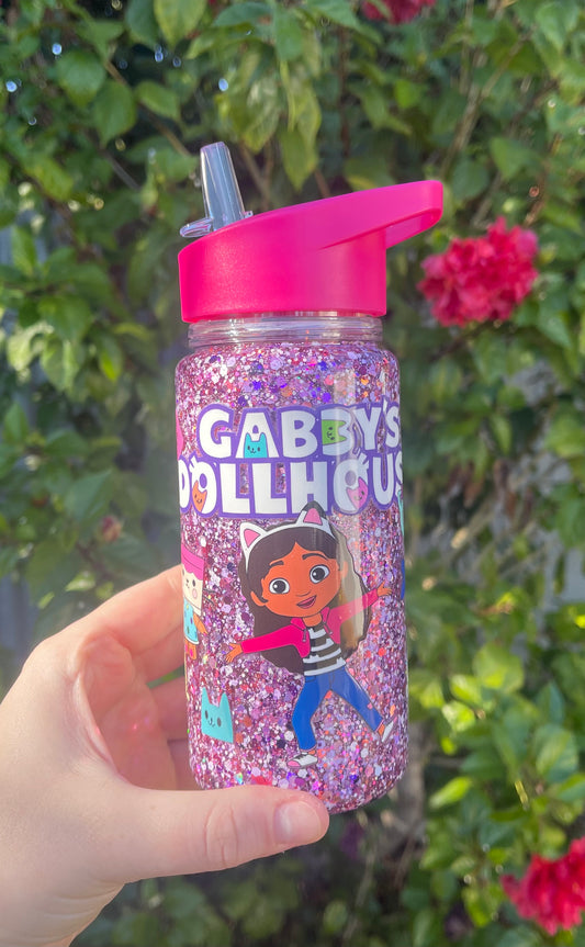 Gabby Pre Made Kids Snowglobe Drink Bottle