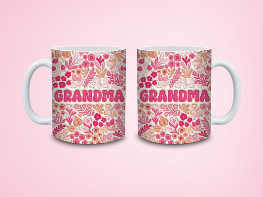Pink Grandma Sublimation Mug