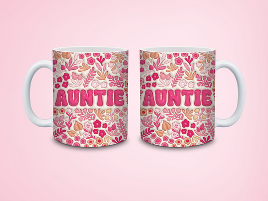 Pink Auntie Sublimation Mug