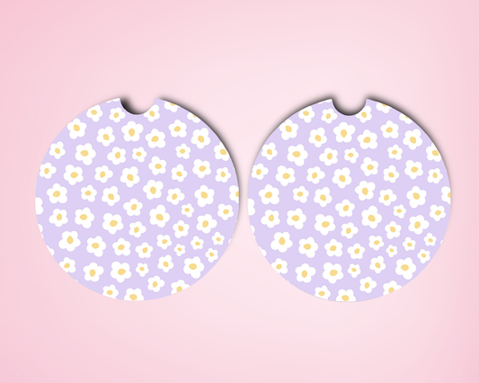 Daisy Car Coasters
