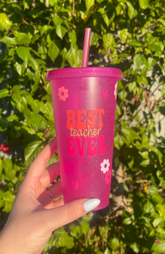 Best Teacher Ever Cold Cup