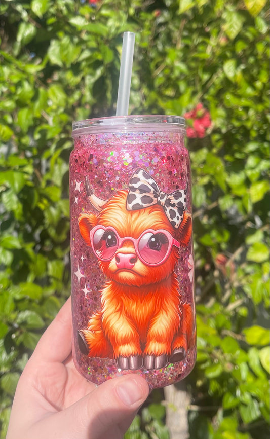 Bad Vibes Don't Go With My Outfit Pre Made Snowglobe Tumbler