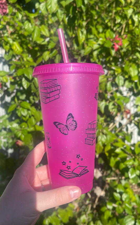 Pink Book Cold Cup