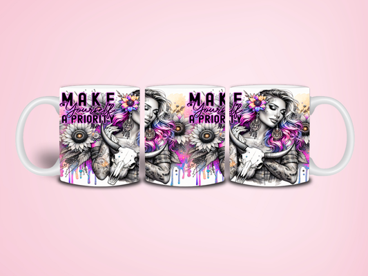 Make yourself a priority Sublimation Mug