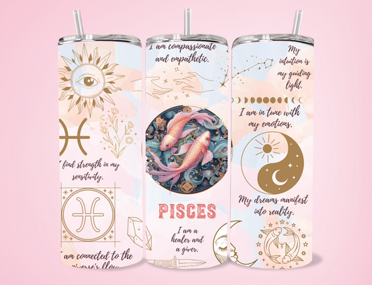 Pisces 20oz Sublimation Tumbler
