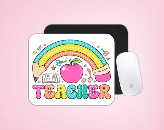 Rainbow Teacher Mouse Pad