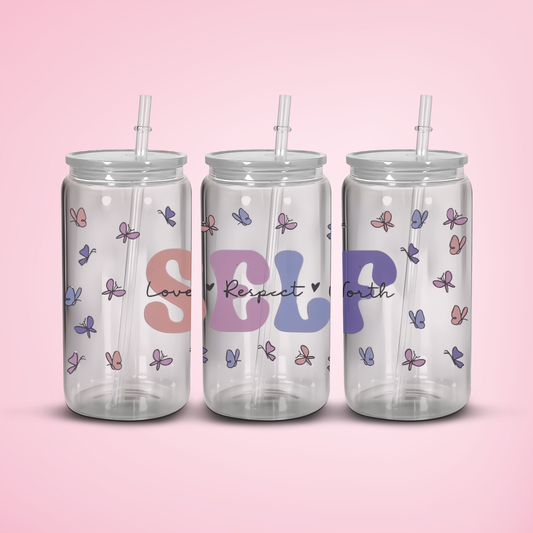 Self Love Custom Snowglobe Tumbler
