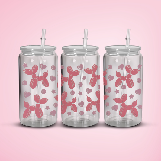 Balloon Dog Custom Snowglobe Tumbler