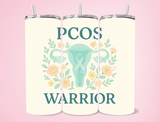 PCOS Warrior 20oz Sublimation Tumbler