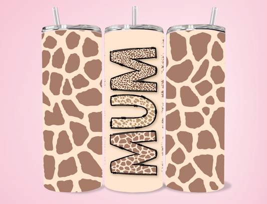 Animal Print Mum 20oz Sublimation Tumbler