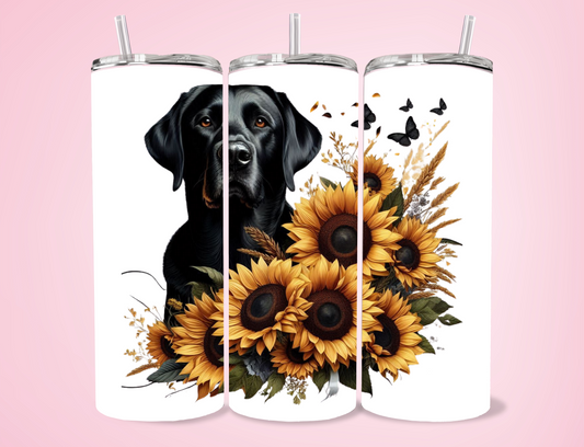 Rufus - Black Labrador 20oz Sublimation Tumbler