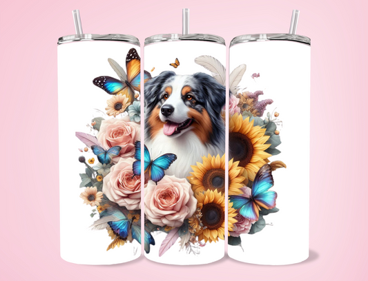 Beau - Australian Shepherd 20oz Sublimation Tumbler