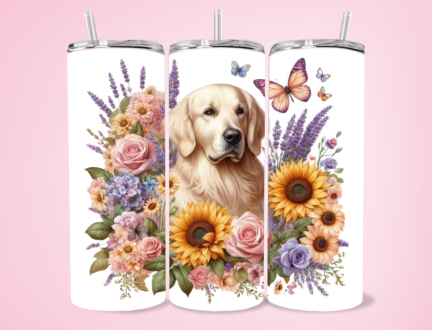 Sugar - Golden Retriever 20oz Sublimation Tumbler