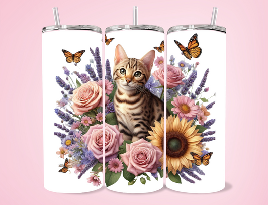 Ember - Bengal Cat 20oz Sublimation Tumbler