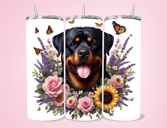 Princess - Rottweiler 20oz Sublimation Tumbler
